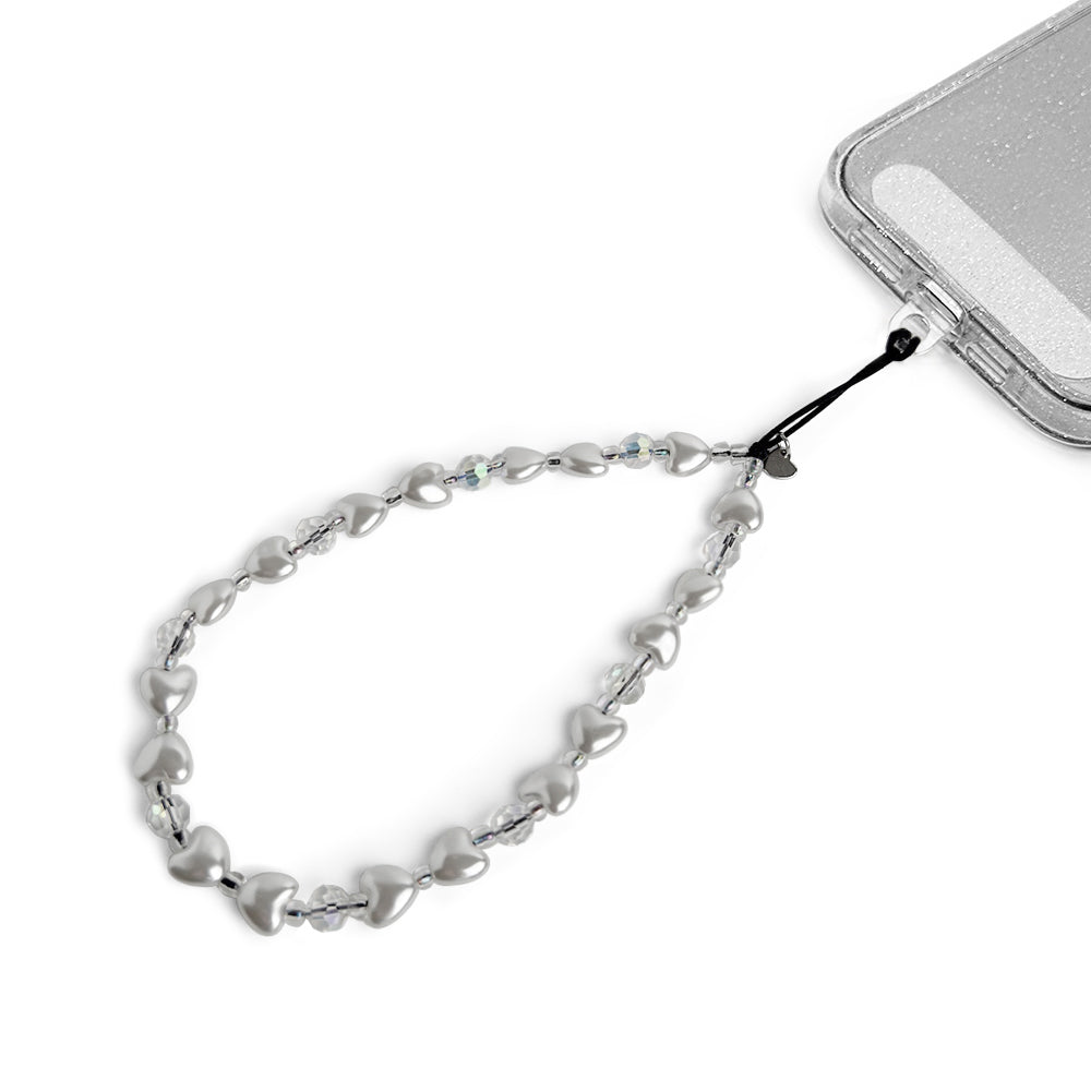 Lovely Hatossa Phone charm attached to a phone with a universal lanyard holder. 