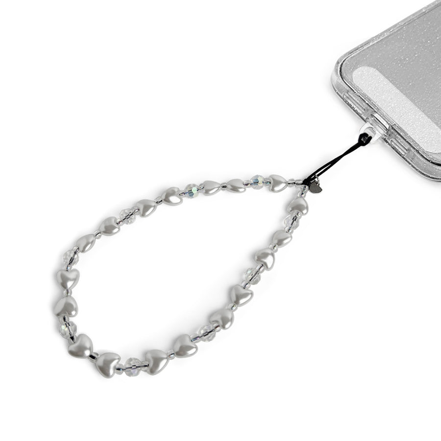 Lovely Hatossa Phone charm attached to a phone with a universal lanyard holder. 